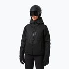 Women's ski jacket Helly Hansen Valdisere 3.0 black embossed stripes