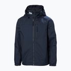 Children's sailing jacket Helly Hansen Crew Hooded Jr 41813 navy