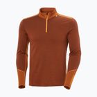 Men's thermal sweatshirt Helly Hansen Lifa Merino Midweight 1/2 Zip iron oxide