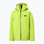 Children's ski jacket Helly Hansen Alpha luminous green
