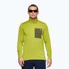 Men's trekking sweatshirt NORRONA Femund Warm1 Zip Neck golden lime/olive night