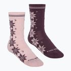 Women's socks KARI TRAA Vinst 2 pack cocoa powder
