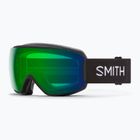 Smith Moment black/chromapop everyday green mirror ski goggles