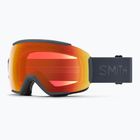 Ski goggles Smith Sequence OTG S2 slate/chromapop everyday red mirror