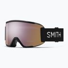 Smith Squad S black/chromapop everyday rose gold mirror ski goggles