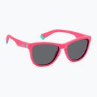 Polaroid PLD 8056/S matte pink/grey polarised children's sunglasses