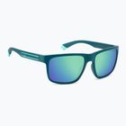 Polaroid PLD 2157/S matte teal/greygreen mirror polarised men's sunglasses
