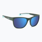 Polaroid PLD 7051/S matte green/blue mirror polarised high contrast sunglasses