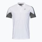 HEAD men's tennis polo shirt Club 22 Tech Polo white/navy
