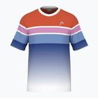 HEAD Performance Mc Paris orange alert/royal men's tennis shirt