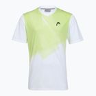 HEAD men's tennis shirt Topspin print vision m/lime