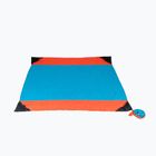 Ticket To The Moon Beach aqua/orange picnic blanket