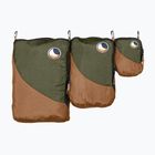 Ticket To The Moon Travel Cube Organiser Set 3 pcs brown/army green