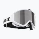 Ski goggles Bliz Liner white black logo/pink&silver mirror