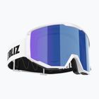 Bliz Spark white/smoke&blue ski goggles