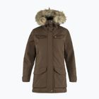 Fjällräven women's down jacket Nuuk Parka dark oak