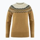 Fjällräven women's Övik Knit Sweater buckwheat brown/chalk white