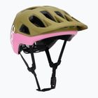 Bike helmet POC Cularis olivine green matt/thulite pink matt