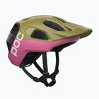 Bike helmet POC Cularis olivine green matt/thulite pink matt