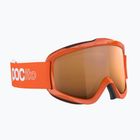 POC POCito Iris fluorescent orange/partly sunny light orange children's ski goggles