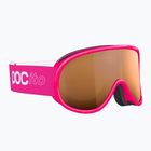 Children's ski goggles POC POCito Retina Jr S2 fluorescent pink/partly sunny light orange