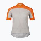 Women's cycling jersey POC Essential Road Logo zink orange/granite grey