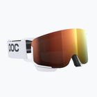 POC Nexal Mid hydrogen white/partly sunny orange ski goggles