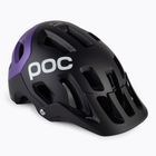 Bicycle helmet POC Tectal Race MIPS uranium black/sapphire purple metallic/matt