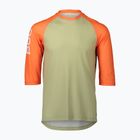 Men's cycling jersey POC MTB Pure 3/4 prehnite green/zink orange