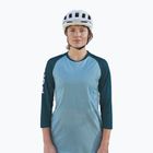 Women's cycling jersey POC MTB Pure 3/4 lt dioptase blue/dioptase blue