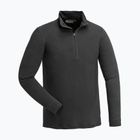 Men's thermal sweatshirt Pinewood Abisko Merino Base Layer Half Zip smoke black