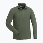 Men's Pinewood Abisko Merino Base Layer Half Zip thermal sweatshirt d.mossgreen