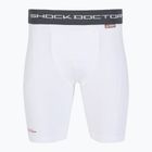 Compression shorts with crotch protector Shock Doctor Compression white