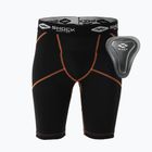 Compression shorts with pelvic protectionShock Doctor black