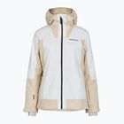 Women's ski jacket Perak Performance Rider Tech Insulated sand fog/off wihte