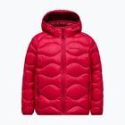 Children's down jacket Peak Performance Helium Down Hood Jacket Tech Burgundy/Vertical Zenith
