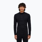 Men's thermal sweatshirt Peak Performance Magic Half Zip Wool-Blend Baselayer black/black