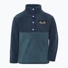 Children's fleece sweatshirt Didriksons Monte 6 Half Button mountain blue
