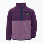 Children's fleece sweatshirt Didriksons Monte 6 Half Button northern purple