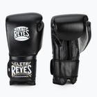 Boxing gloves Cleto Reyes Velcro Sparring black silver