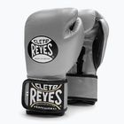 Cleto Reyes Velcro Sparring silver/black boxing gloves