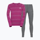 Children's thermal underwear ODLO Active Warm Eco Long pink/grey 159449/10828