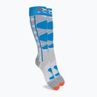 Women's ski socks X-Socks Ski Control 4.0 grey-blue XSSSKCW19W