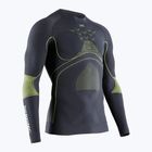 Men's thermal active sweatshirt X-Bionic Energy Accumulator 4.0 charcoal/yellow