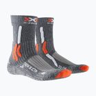 Socks X-Socks Trek X CTN stone grey melange/ x-orange
