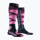 Women's ski socks X-Socks Ski Control 4.0 opal black/magnolia purple