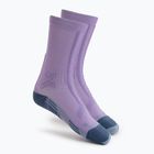 Women's X-Socks Trailrun Discover Crew orchid/sunset blue running socks