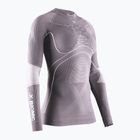 Women's thermal base layer top X-Bionic Energy Accumulator 4.0 dusty lavender/arctic white