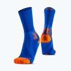 X-Socks Run Perform Warm Crew twyce blue/orange socks