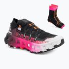 Running shoes X-Bionic Terraskin X00/C x black/x white/fluo pink shoes